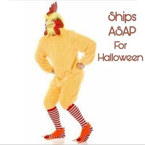 Adult rooster costume ships ASAP for Halloween